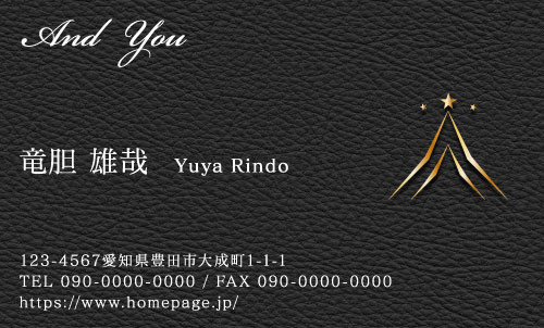 センスいい かっこいい 名刺デザイン HS-CO-033