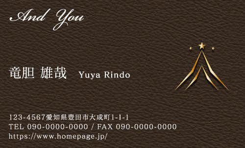 センスいい かっこいい 名刺デザイン HS-CO-034