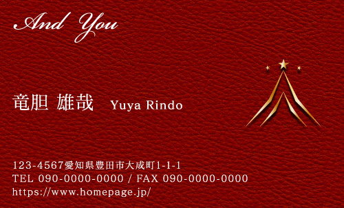 センスいい かっこいい 名刺デザイン HS-CO-037