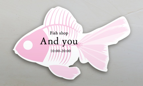 名刺・ショップカードに大活躍!!おしゃれな切り抜き名刺のデザイン AI-KIRI-054