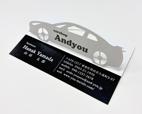 インパクト抜群 飛び出す 面白い名刺デザイン AY-PU-026