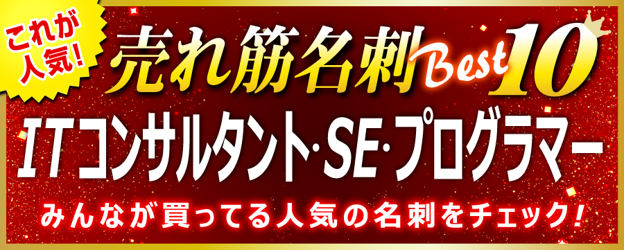 ITコンサルタント・システムエンジニア(SE)・プログラマー 名刺 即日 愛知県