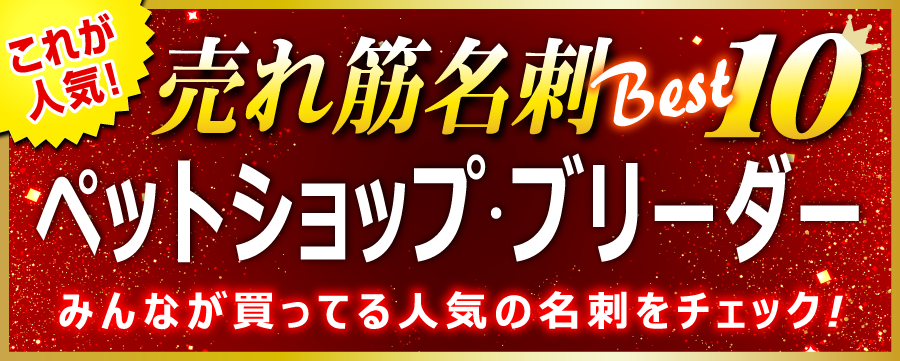 ペットショップ ブリーダー 名刺 即日 愛知県